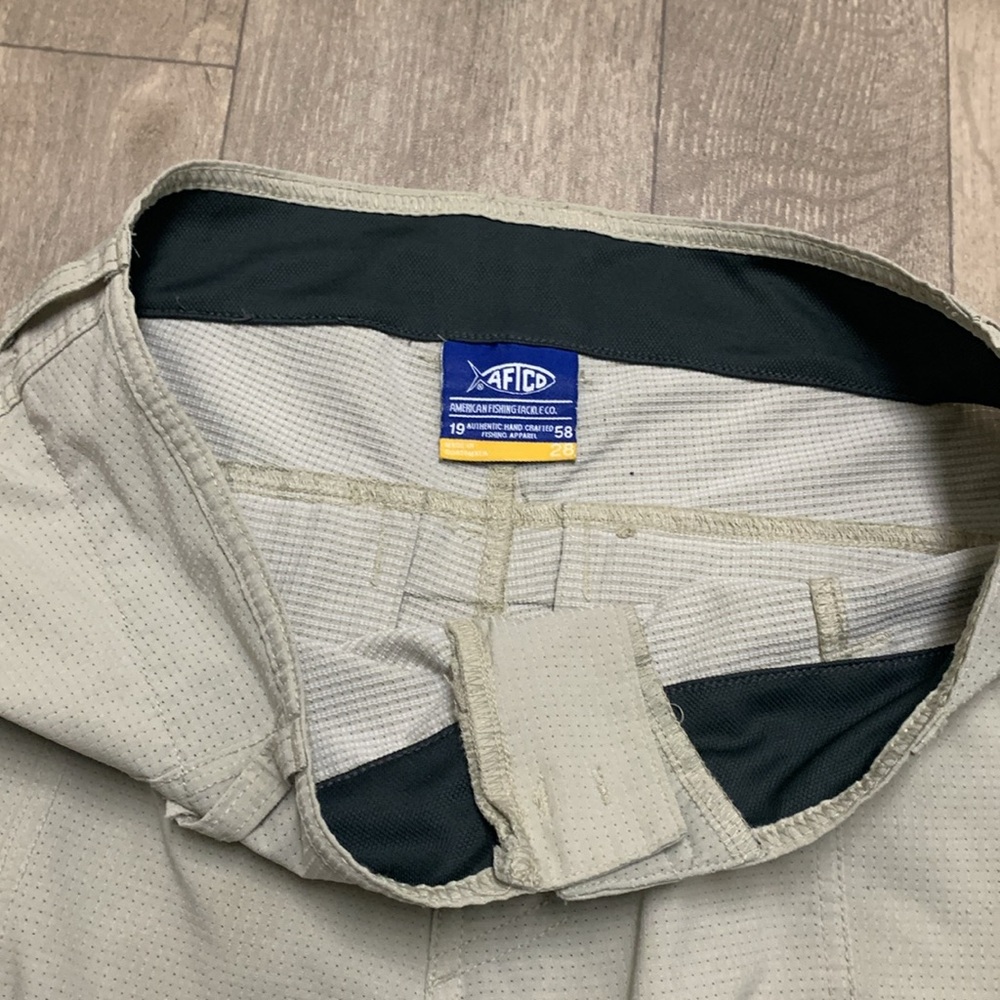 Mens AFTCO AFTECH Fishing Performance Utility Cargo Shorts - Picture 6 of 8